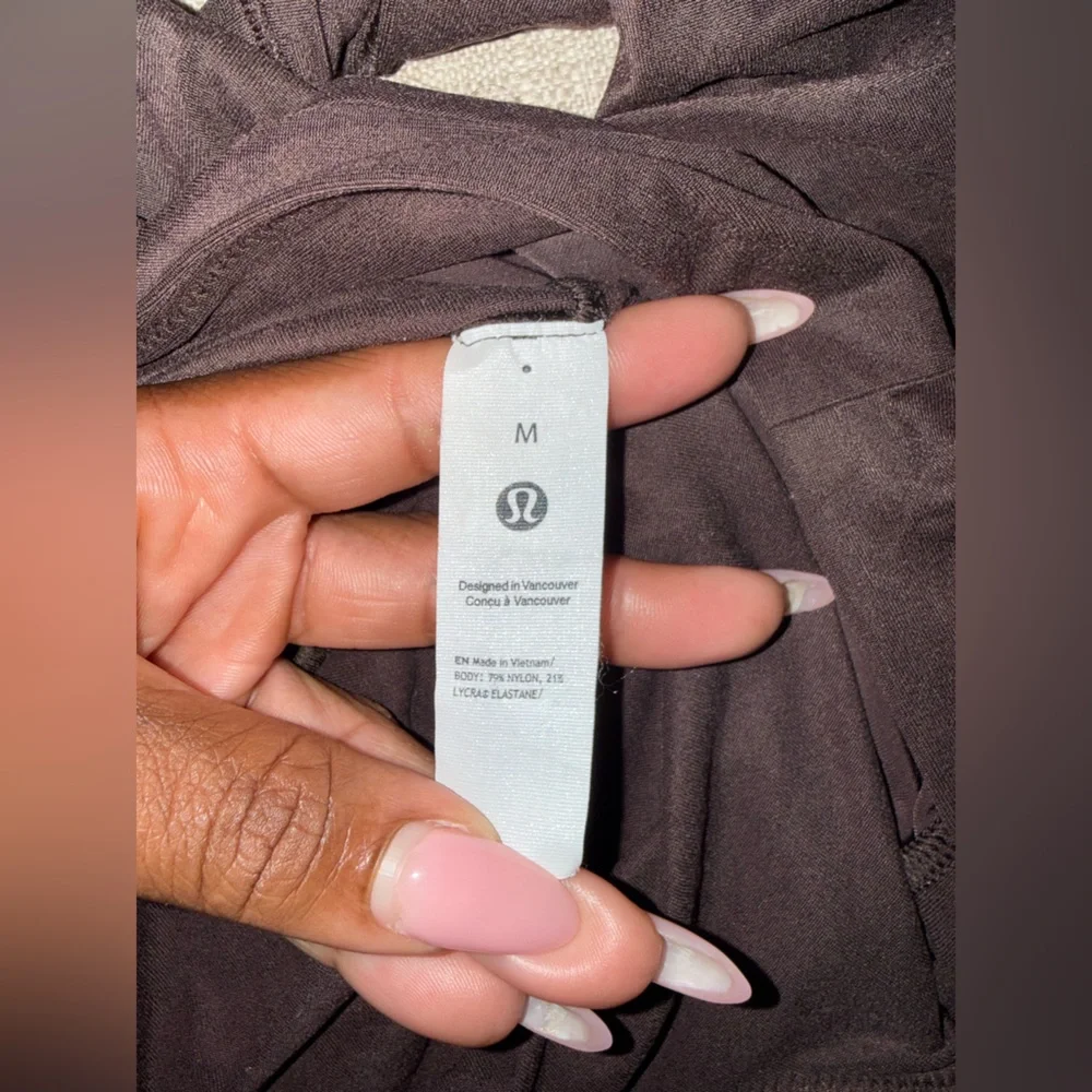 lululemon Wundermost Square-Neck Long-Sleeve Bodysuit Java Medium